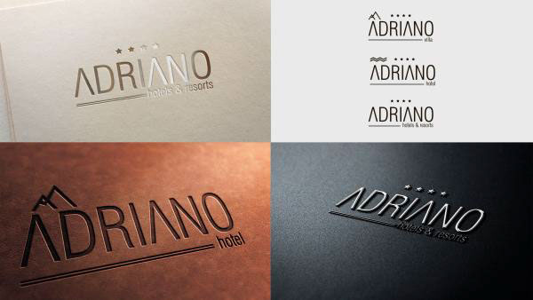 sochi hotel Villa adriano logo business card branded sample