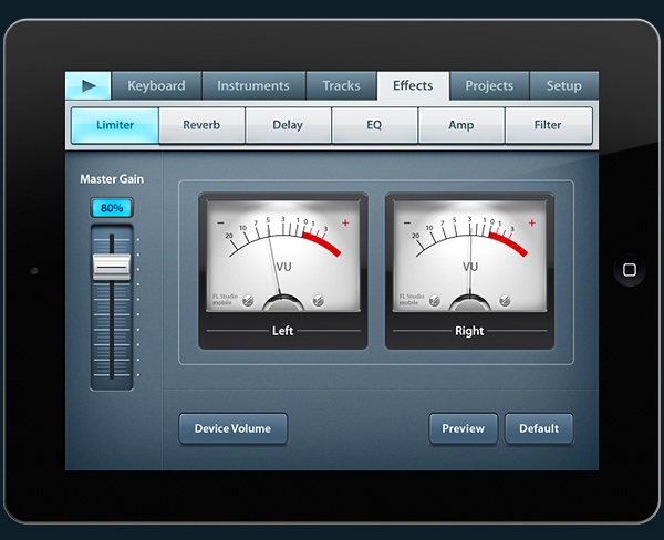ios iPad iphone FL Studio Mobile Interface