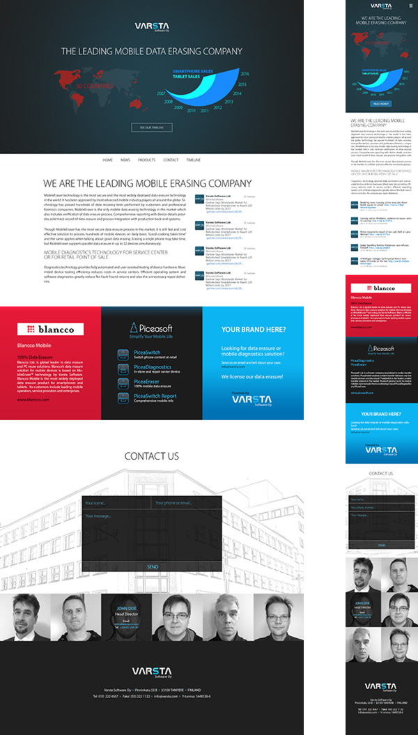 graphic design Website Responsive Layout Webdesign websitedesign Web identity mobile eraser timeline