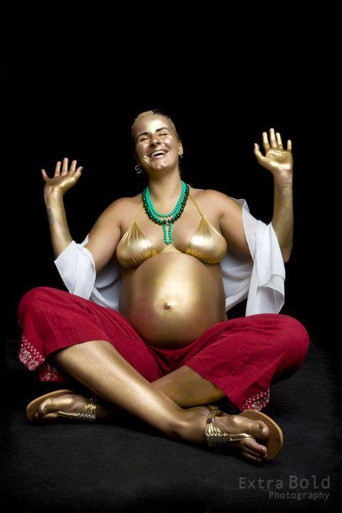 photo maternity buddah belly pregnant paint airbrush costume studio woman religion zen