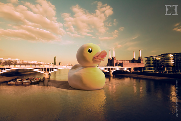 Rubber Duck. 3D Compositing.