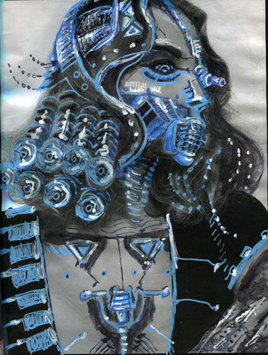cyborgs cyborgwomen Starwars Sciencefiction robot portraits futuristicportraits future surrealism Psychedelism characterdesign conceptart