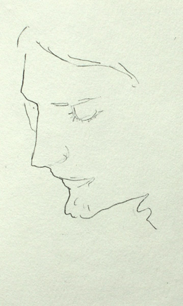 portrait sketch sketchbook