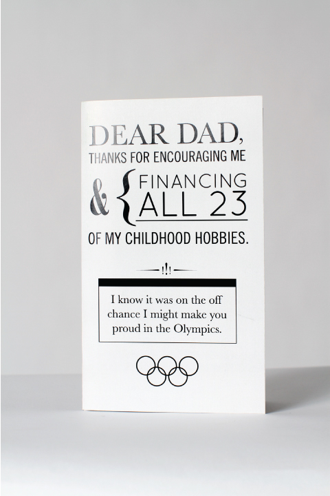card Fathers Day typographic styles Layout Fun