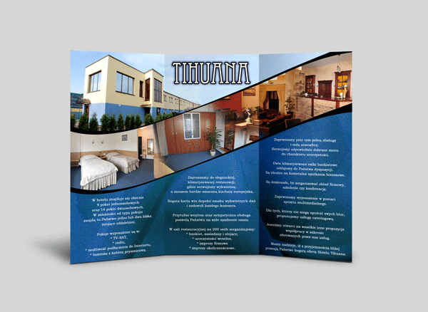 hotel brochure print design