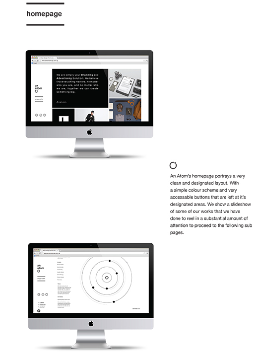 design agency atom science black White philosophy  Website