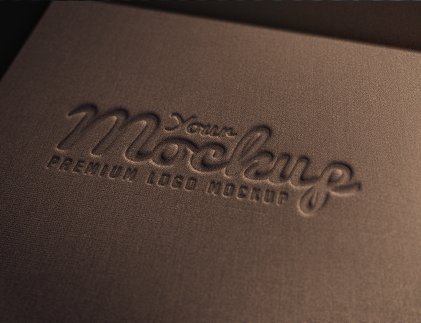 Display elegant exclusive identity psd letterpress logo display logo Mockup logo mock-up mock-up luxury Mockup protorealistic presentation showcase