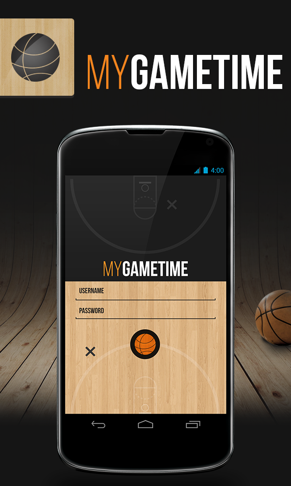 NBA basketball bball app new creative team sports sport app game tracker Box Scores UI ux Re-invision android