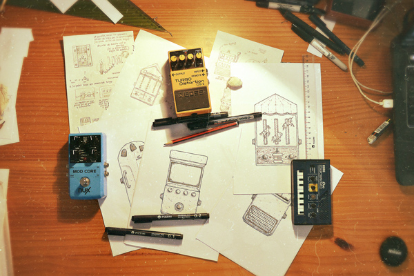 Pedales pedal delay Compressor sustainer Guitar Pedal arcade carrousel switch Pedal Design boutique pedal pedalboard