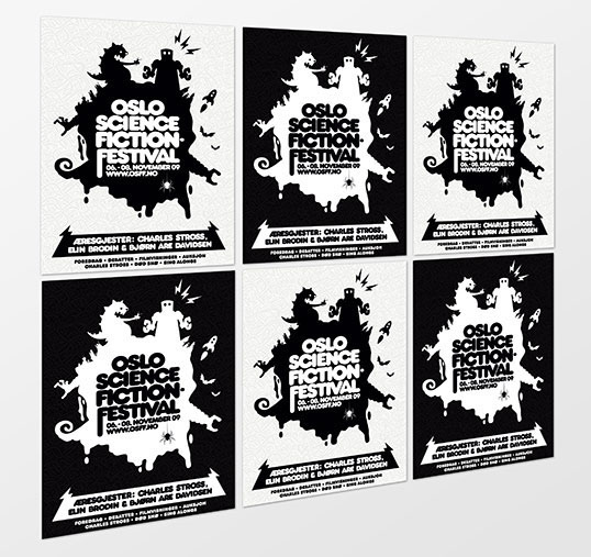 oslo science fiction fantasy horror litterature movie festival convention profile identity poster brochure
