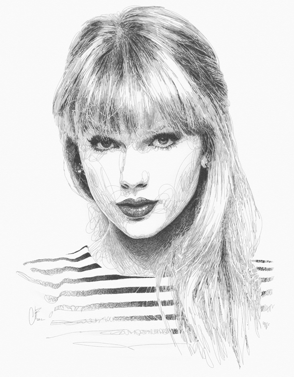 my portrait drawing of Taylor swift  rTaylorSwift