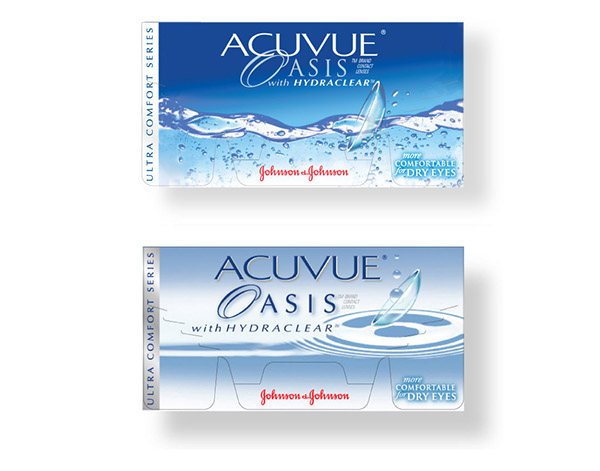 healthcare eyewear Contact Lens comfort Liquid optical vision oasis oasys brand architecture water acuvue hydraclear Johnson& Johnson