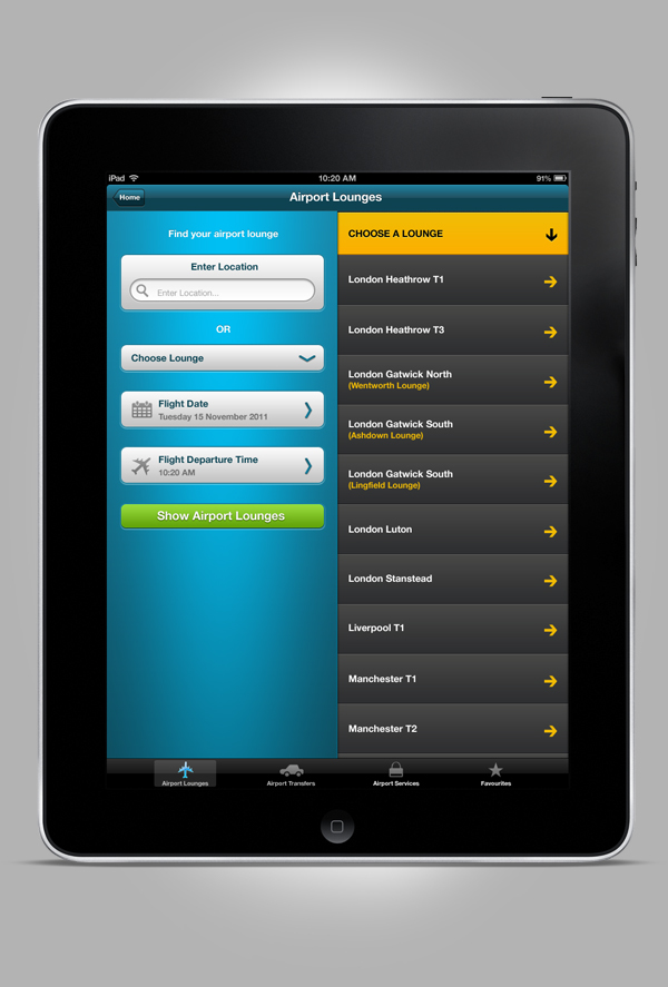 iPad app plane airport Travel Holiday application iphone