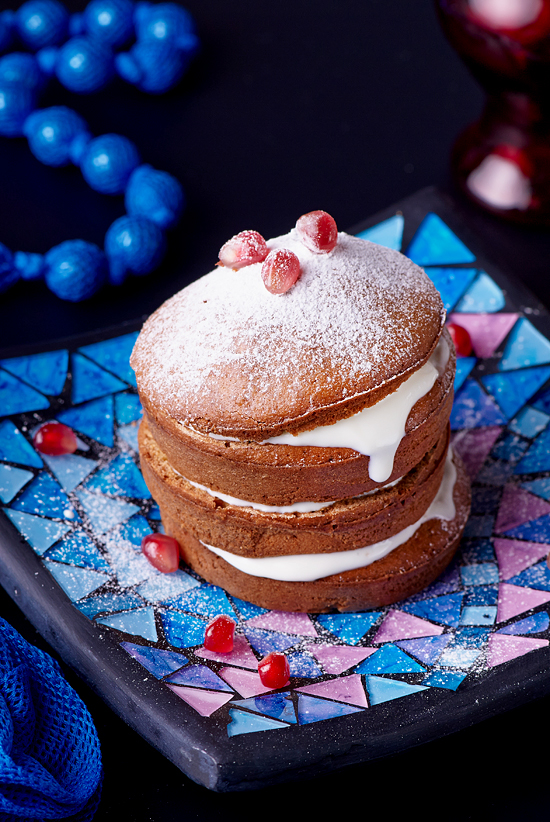 mini cupcakes  tower blue dessert