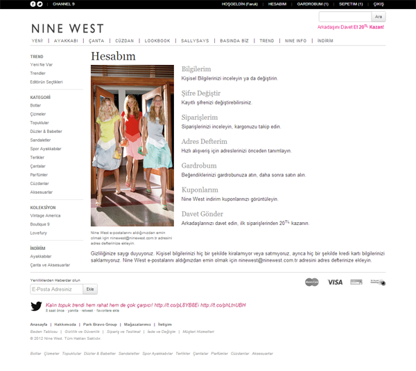 ninewest twoogy shoes PBG parkbravogroup Ecommerce e-commerce