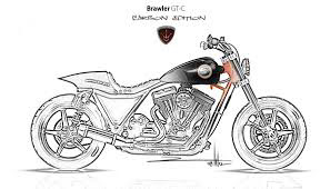 DARWIN MOTORCYCLE Custom Motorcycle BRAWLER GTC