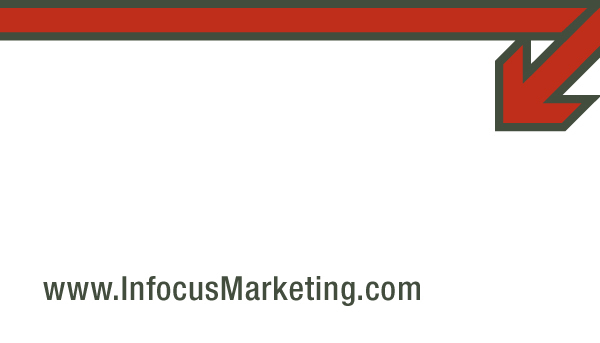 arrow target red Infocus Marketing logo rebranding