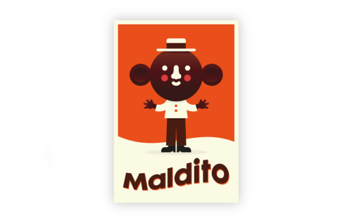chocolate Packaging type vintage Retro brand Mascot colors logo kids