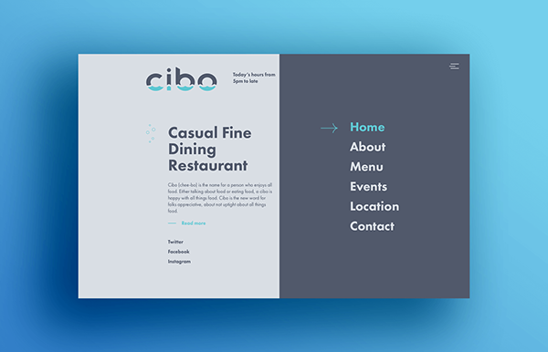 Cibo Logo & Branding Casual Fine Dining Restaurant