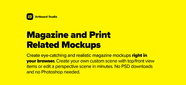 Print & Magazine Mockup Collection - Artboard Studio