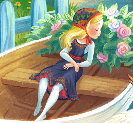 andersen children's book kidlit literature children digital painting Digital Art  illustrated fairytale Classic