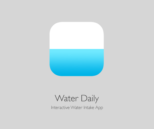 iphone ios app Mobile app mobile interface water Water Intake water intake app blue