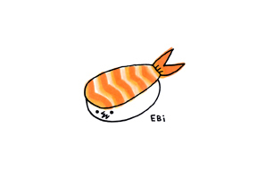 Sushi shrimp salmon tuna egg mackerel Squid octopus eel salmon roe sea urchin wasabi