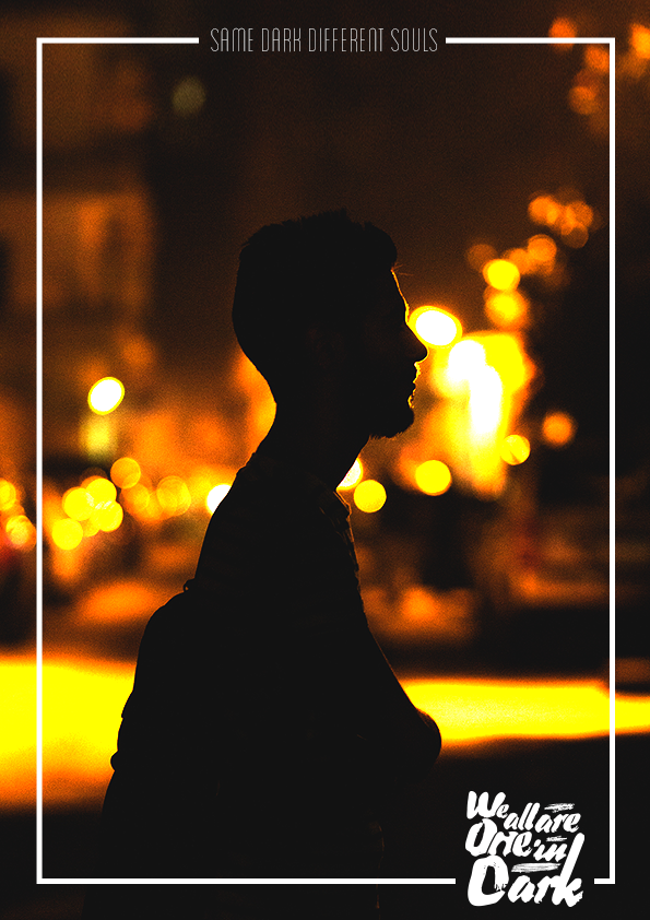 Adobe Portfolio Silhouette portraits dark thoughts same Street darkness