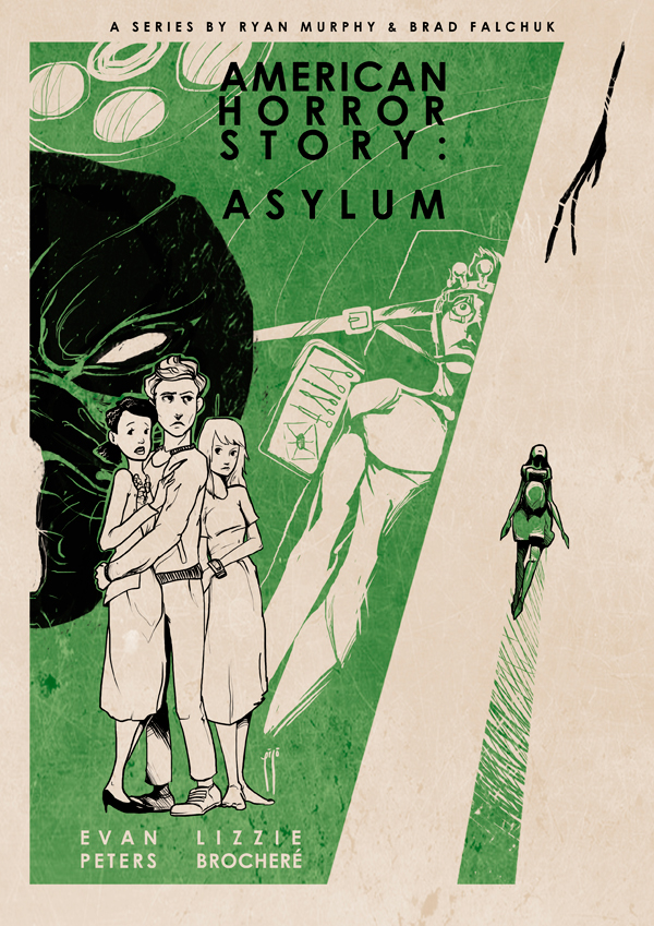 american horror story asylum poster vintage