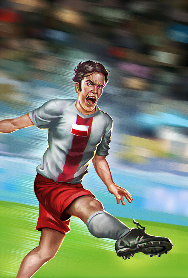 soccer sport boardgame ilustrations Players art digitalart