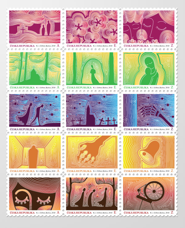 postcard stamps poems