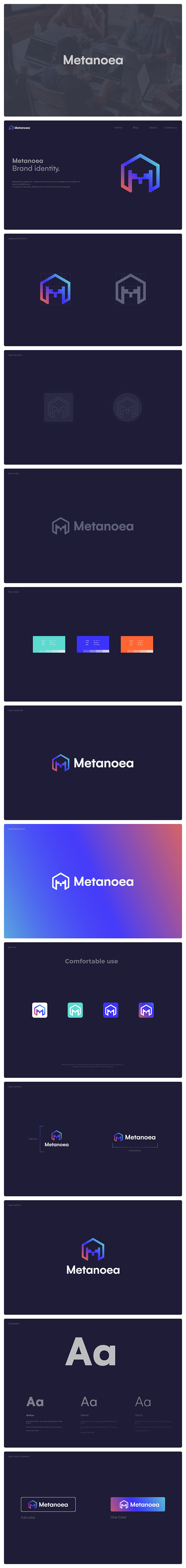 Metanoea Logo Design, Crypto Logo