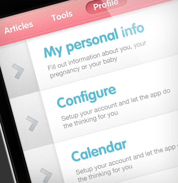 iphone  Pink  app  Application  iphone app UI  user interface  UX