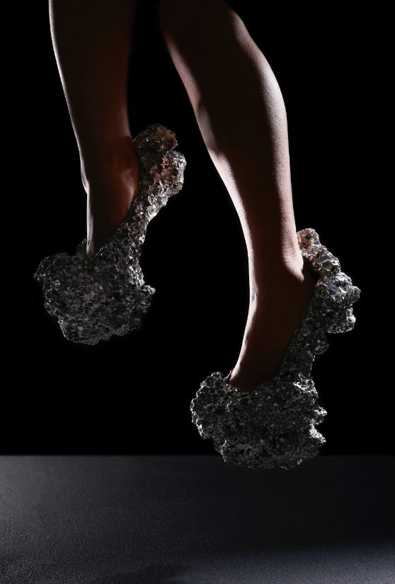 high heels aluminum foam Microsoft meteorite Space  levitation