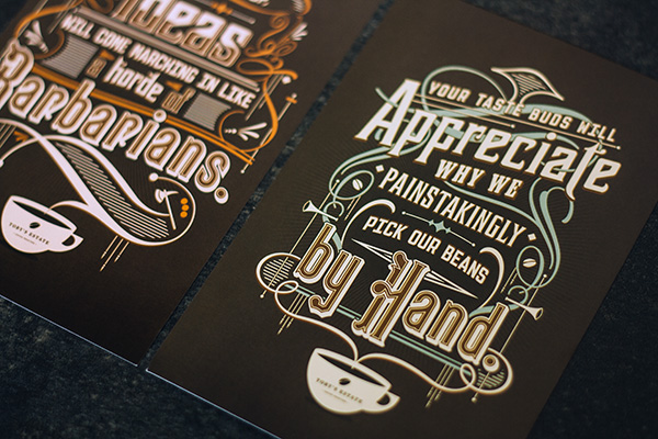 tobys estate ph tobys estate typographic typographic poster pop-up cafe cafe Coffee third-wave coffee postcards