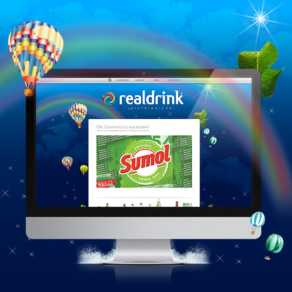 site Webdesign drinks distribution delivery beverage company Distribuição bebidas compal Sumol nestle Lipton