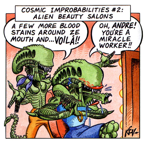 Cartoons gag cartoons humor sci-fi fantasy Starlog Magazine