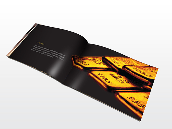 Catalogue gold print