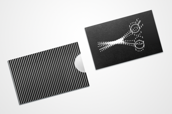 Barber's business card concept