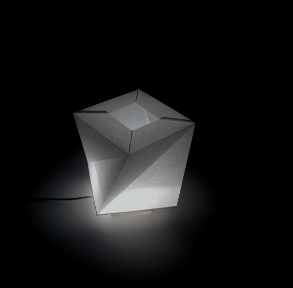 Lamp fold paper origami  lighting craft product design Aerides floor lamp pendant lamp table lamp greek good design
