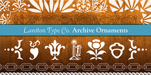 fonts type dingbats ornaments letterpress vintage