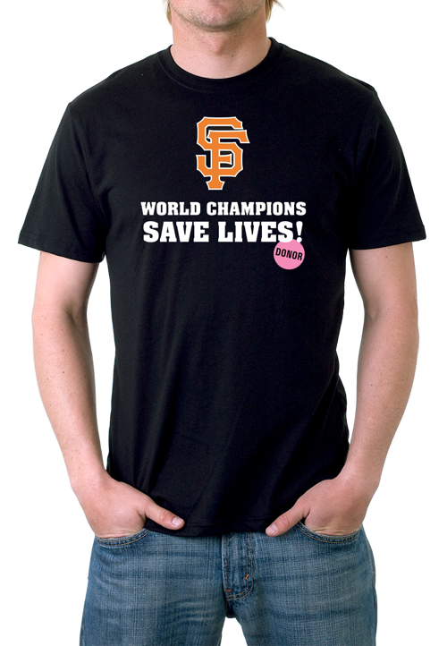 CTDN SF Giants t-shirt Donate Life Day