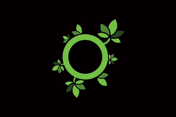 Ecology rethink reduce recycle reuse logo HelveticaNeue