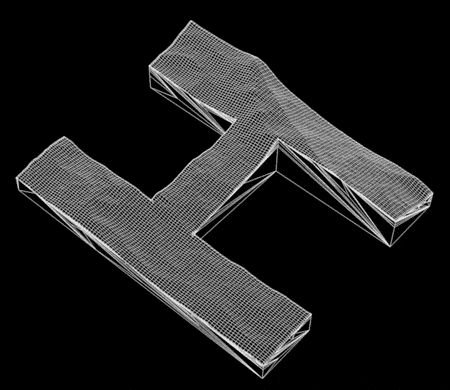 helvetica broken alphabet processing CGI motion lettering patrick garbit typography   type