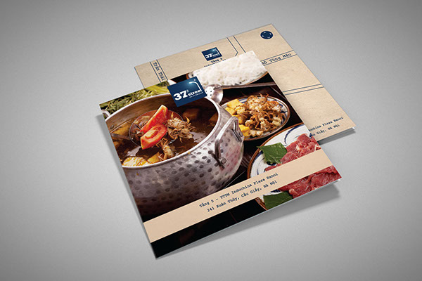brochure 37street vietnam restaurant