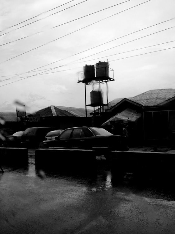 nigeria Port Harcourt black and white SE Nigeria  rain tropical rain
