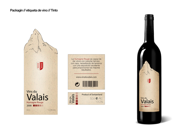 Packaging vino valis suiza