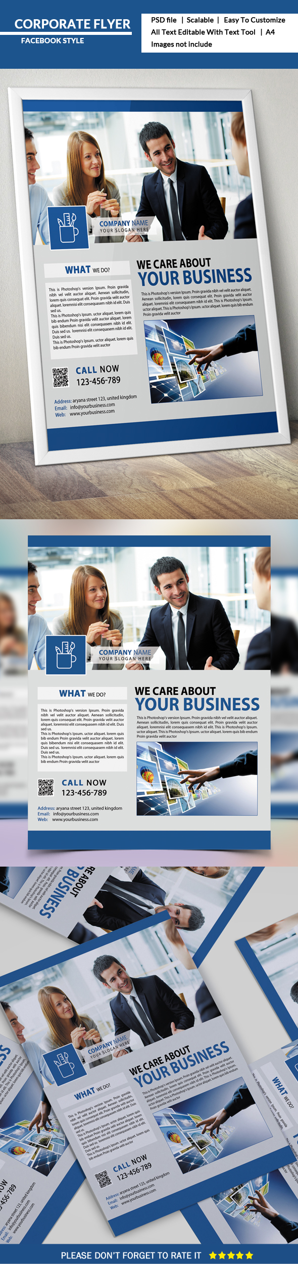 advertisement ai blue business business flyer Business solution Consulting corporate flyer digital editable Facebook Flyer facekbook flyer graphic marketing  