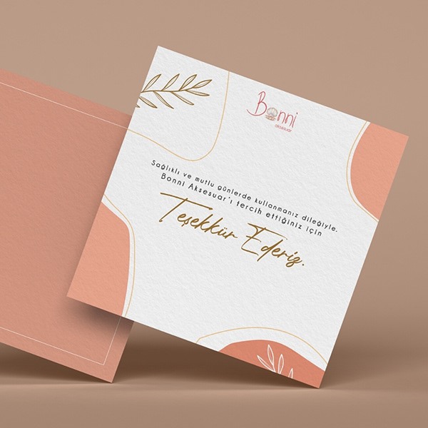 Teşekkür Kartı Tasarımı - Greeting Card Design
