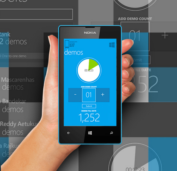 Microsoft windows phone app F2F mobile mobile design design india